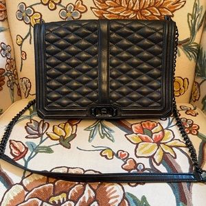 Rebecca Minkoff black quilted leather bag